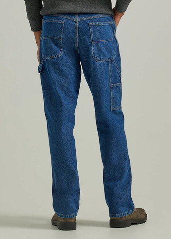Синие демисезонные прямые джинсы Wrangler