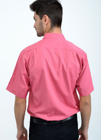 Коралловая кэжуал рубашка однотонная Ager с коротким рукавом