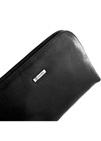Жіноча шкіряна косметичка 21х11х6,5 см Karya (252415082)