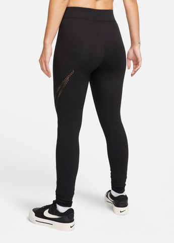 Черные демисезонные леггинсы fb8766-010 Nike
