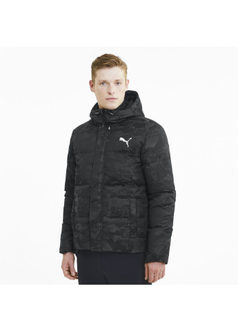Черная демисезонная куртка camo down jacket Puma