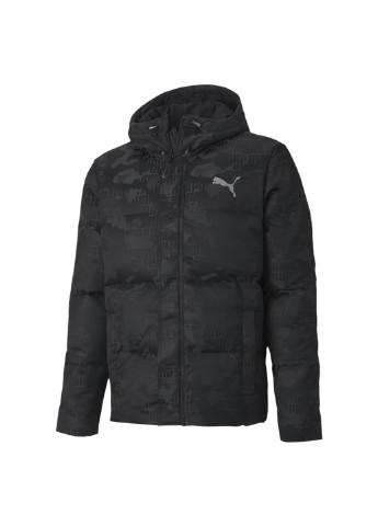 Чорна демісезонна куртка camo down jacket Puma