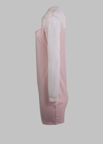 Розовое кэжуал платье Boohoo однотонное