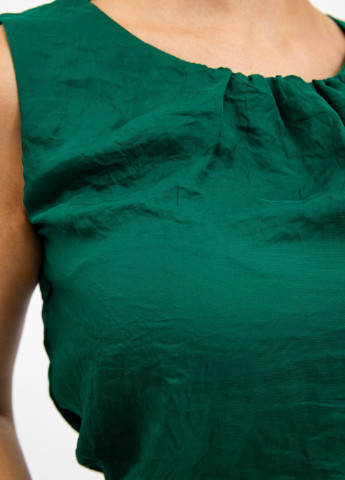 Темно-зеленое кэжуал платье а-силуэт Ager однотонное