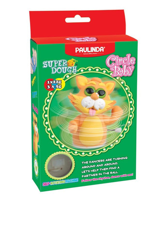 Масса для лепки Super Dough Circle Baby Кот (10 контейнеров) PAULINDA (286233341)