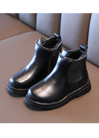 Черные кэжуал зимние утепленные ботинки No Brand