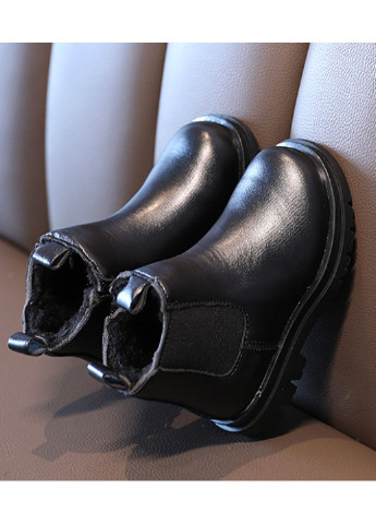 Черные кэжуал зимние утепленные ботинки No Brand