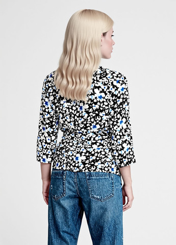 Чёрная блуза на запах Reserved