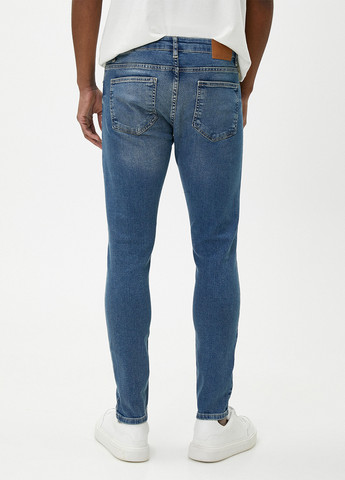 Светло-синие демисезонные скинни джинсы KOTON
