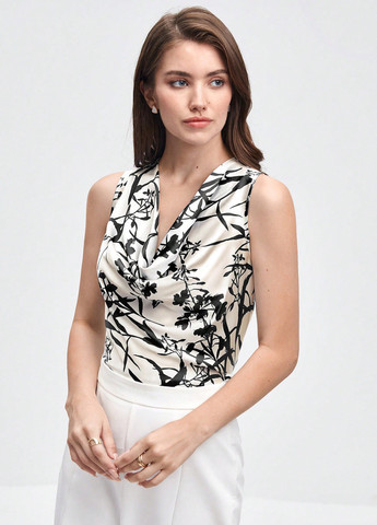 Чорно-біла блуза SHEIN