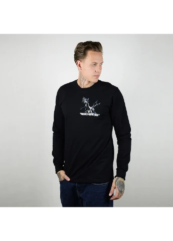 Бежевый свитшот мужской merchandise, черный Power (253391883)