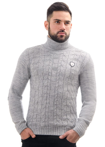 Светло-серый демисезонный свитер SVTR