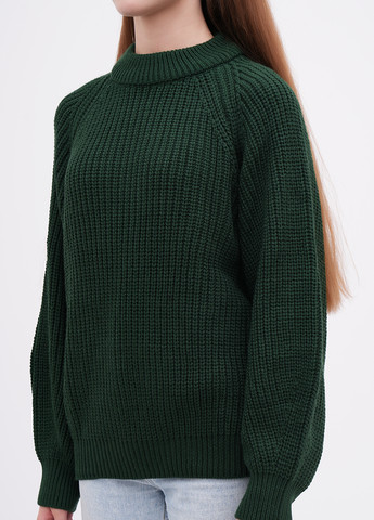 Бутылочный зеленый зимний свитер EQUILIBRI