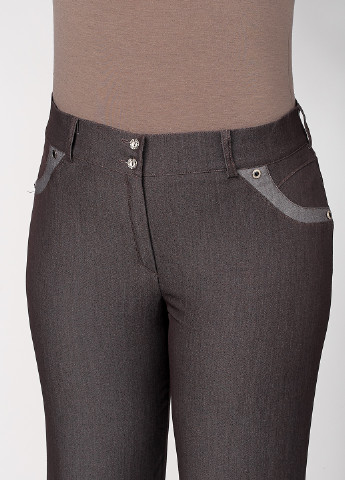 Сливовые джинсовые демисезонные прямые брюки Ut