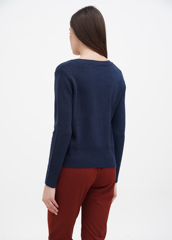 Темно-синий демисезонный пуловер пуловер Terranova
