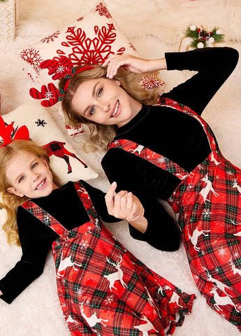 Демисезонный женский сарафан SHEIN с новогодним принтом