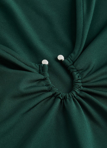 Темно-зелёная блузка H&M