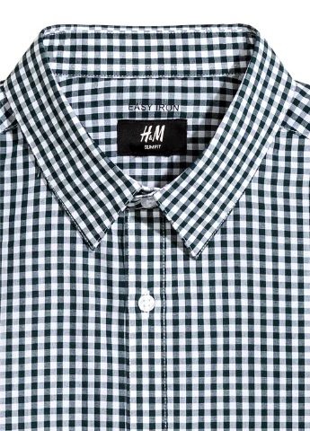 Сорочка демісезон,темно-зелений в клітку, H&M (256797737)