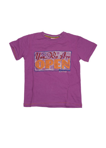 Фиолетовая летняя футболка с коротким рукавом Guru