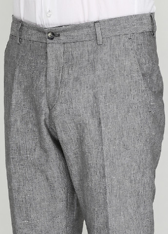 Светло-серые классические летние зауженные брюки Selected