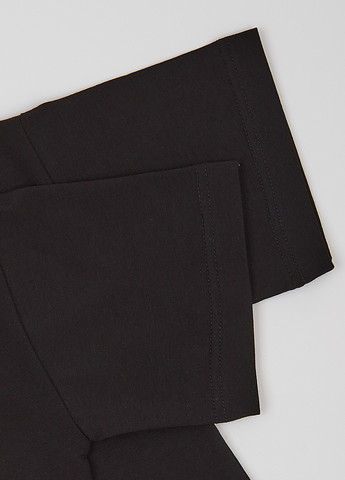 Черная летняя футболка Фламинго