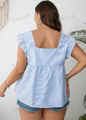 Голубая блуза SHEIN