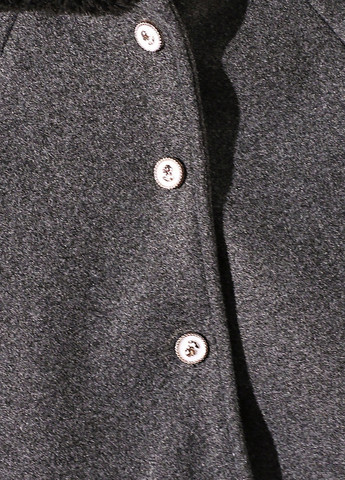 Темно-сірне Кежуал напівпальто SHEIN меланж