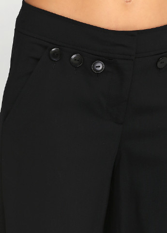 Черные классические демисезонные клеш брюки Tibi