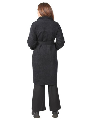 Чорне демісезонне Пальто 045 кашемир барашек чернй Актуаль