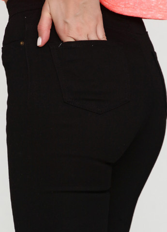 Черные кэжуал демисезонные зауженные брюки Zara