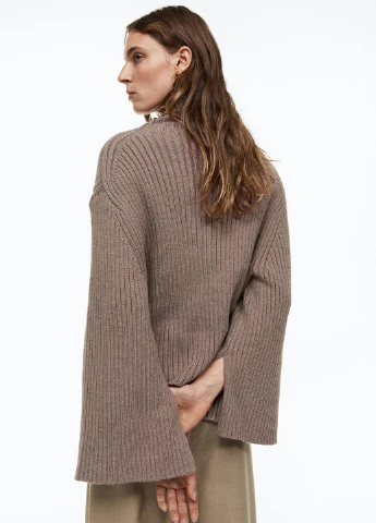 Темно-бежевий зимовий светр H&M