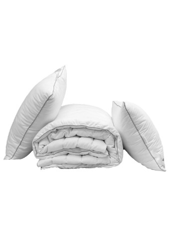Комплект одеяло лебяжий пух "White" 2-сп. + 2 подушки 70х70 см Tag (254805556)