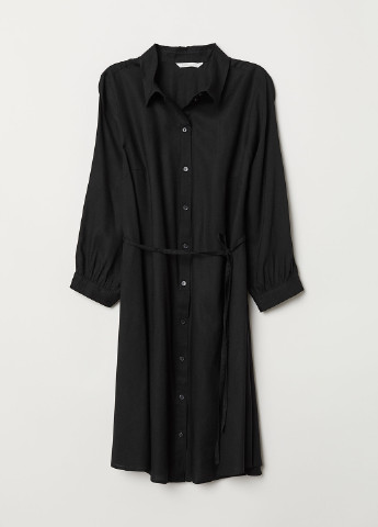 Чорна кежуал плаття для вагітних сорочка H&M однотонна