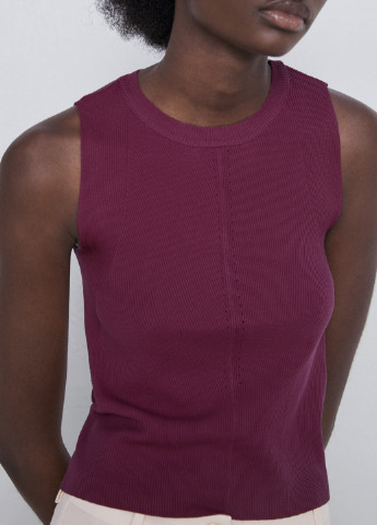 Фиолетовая летняя блуза Zara