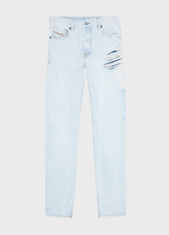 Голубые демисезонные прямые джинсы Diesel