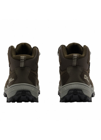 Коричневые осенние ботинки хайкеры Jack Wolfskin