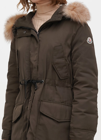 Оливковий (хакі) зимній Пуховик Moncler