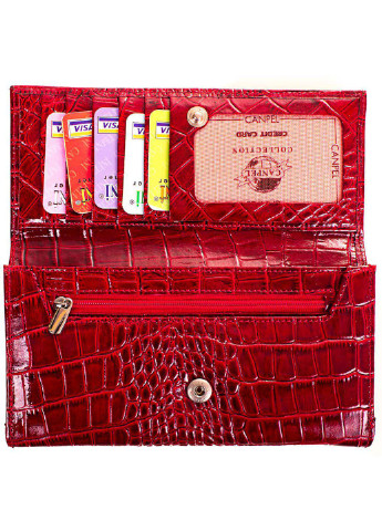 Жіночий шкіряний гаманець 19х10х2,5 см Canpellini (252132325)
