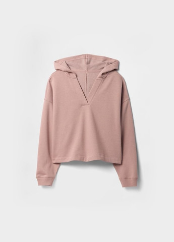 Рожевий худі Gap однотонний без декору (360802378)