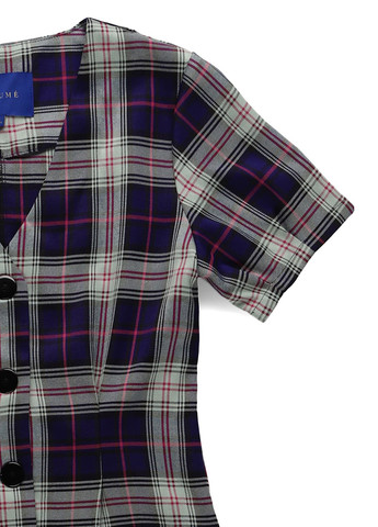 Комбінована кежуал сукня Resume в клітинку