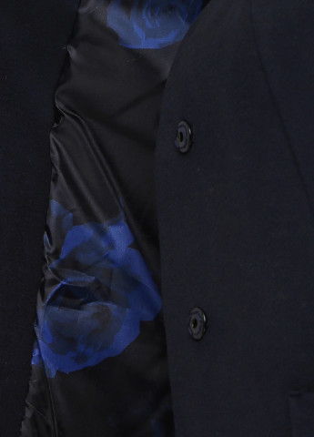 Синее демисезонное Пальто однобортное O`zona milano