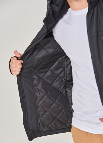 Черная демисезонная куртка v-1 46 черный (2000904504404) Riccardo