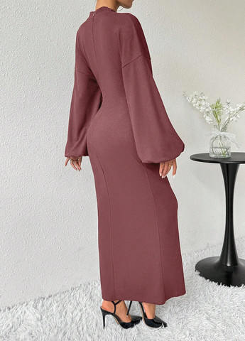 Розовое кэжуал платье в стиле ампир SHEIN однотонное