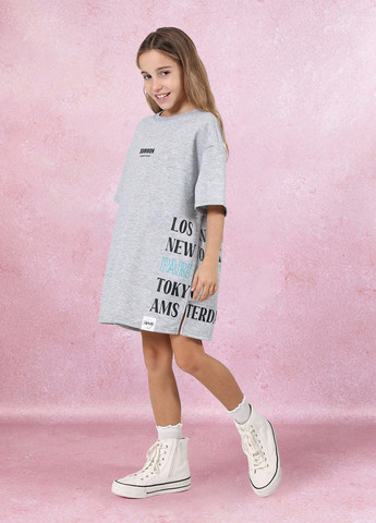 Светло-серое платье SHEIN (365438105)