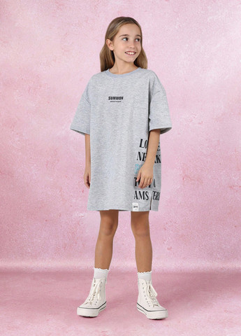 Светло-серое платье SHEIN (365438105)