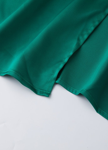 Зелена вечірня сукня на одне плече SHEIN однотонна