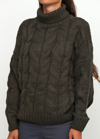 Оливковий (хакі) демісезонний светр Fashion