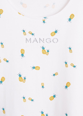 Комбинированная летняя футболка Mango