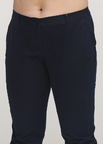 Темно-синие кэжуал демисезонные брюки Talbots