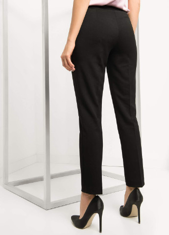 Черные кэжуал демисезонные со средней талией брюки Orsay